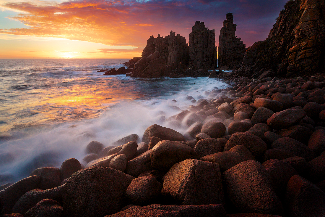 Sunset at the Pinnacles on Phillip Island